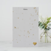 Goldenes Keks Briefpapier (Stehend Vorderseite)