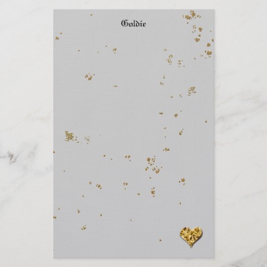 Goldenes Keks Briefpapier (Vorderseite)