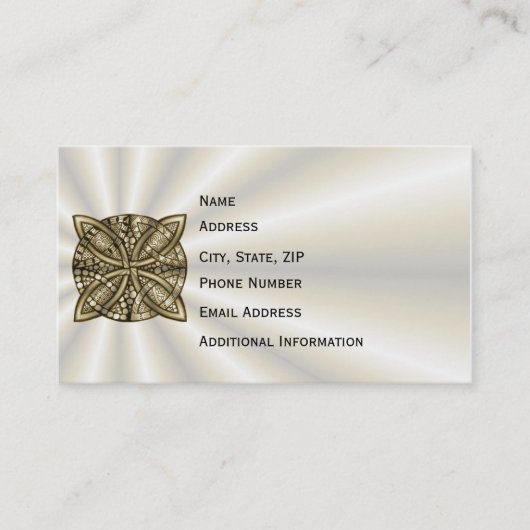 Goldenes Knie-Originaldesign Visitenkarte (Vorderseite)