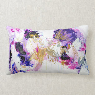 Goldenes korallenrotes Kissen