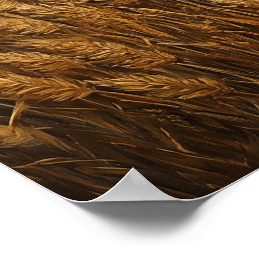 Goldenes Kornfeld Poster (Ecke)