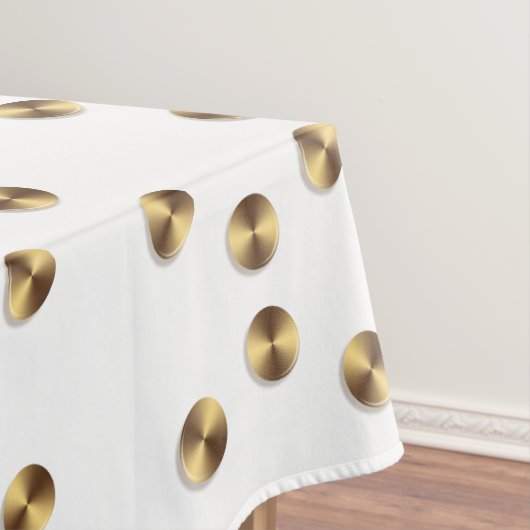 Goldenes Kreismuster Tischdecke (Beispiel)