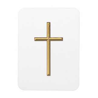 Goldenes Kreuz "3-D" Magnet
