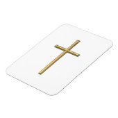 Goldenes Kreuz "3-D" Magnet (Linke Seite)