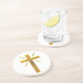 Goldenes Kreuz 4 Getränkeuntersetzer (Seite)