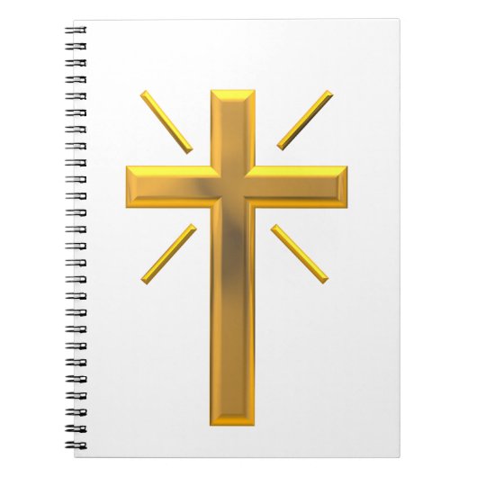 Goldenes Kreuz 4 Notizblock (Vorderseite)