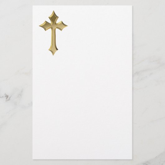 Goldenes Kreuz Briefpapier (Vorderseite)