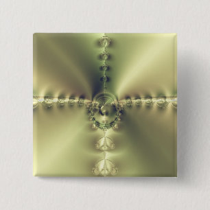 Goldenes Kreuz Button