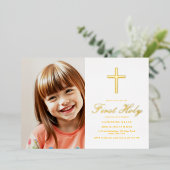 Goldenes Kreuz Foto der ersten Kommune Folieneinladung (Stehend vorne)