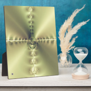 Goldenes Kreuz Fotoplatte