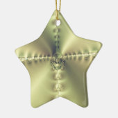 Goldenes Kreuz Keramikornament (Links)