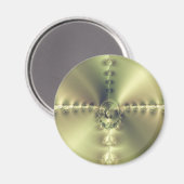Goldenes Kreuz Magnet (Vorderseite/Rückseite)