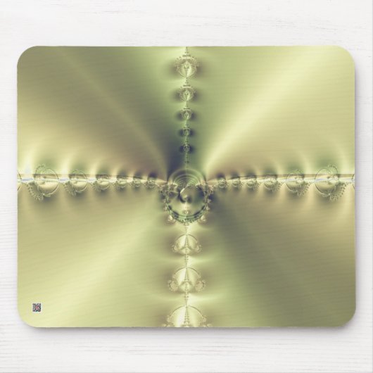 Goldenes Kreuz Mousepad (Vorne)