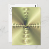 Goldenes Kreuz Postkarte (Vorne/Hinten)