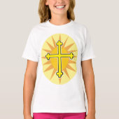 Goldenes Kreuz T-Shirt (Vorderseite)