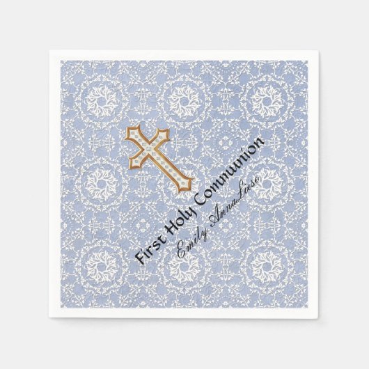 Goldenes Kreuzmädchen Serviette (Vorderseite)