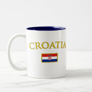 Goldenes Kroatien Zweifarbige Tasse