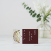 Goldenes Kronen-Geschäft oder Telefonkarte Telefonnummerkarte (Stehend Vorderseite)