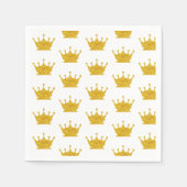 Goldenes Kronenmuster Serviette (Vorderseite)