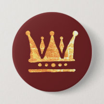 Goldenes Kronenrunder Abzeichen