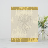 goldenes Kronleuchter-Damastmuster (Stehend Vorderseite)