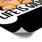 Goldenes Labrador Leben ist Goldene Mama Vater Poster (Ecke)