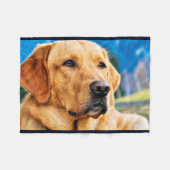 Goldenes Labrador retriever Fleecedecke (Vorderseite (Horizontal))
