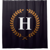 Goldenes Laurel Duschvorhang (Vorderseite)