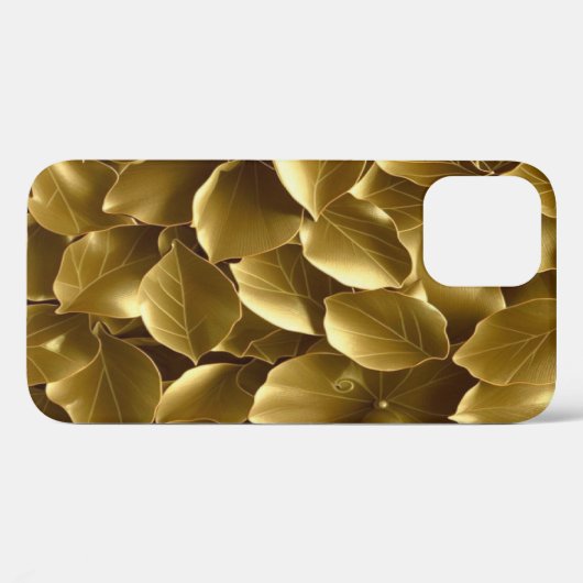 Goldenes Leaf Case-Mate iPhone Hülle (Rückseite (Horizontal))