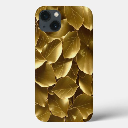 Goldenes Leaf Case-Mate iPhone Hülle (Rückseite)