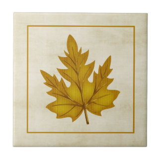 Goldenes Leaf Fall Saison Themed Tile Fliese