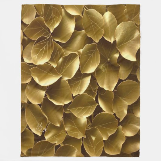 Goldenes Leaf Fleecedecke (Vorderseite)