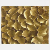 Goldenes Leaf Fleecedecke (Vorderseite (Horizontal))