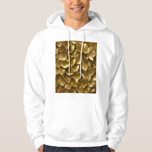 Goldenes Leaf Hoodie (Vorderseite)