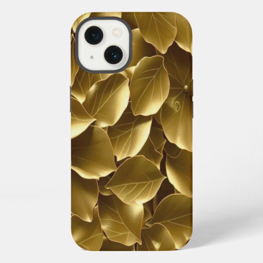 Goldenes Leaf iPhone Hülle (Rückseite)