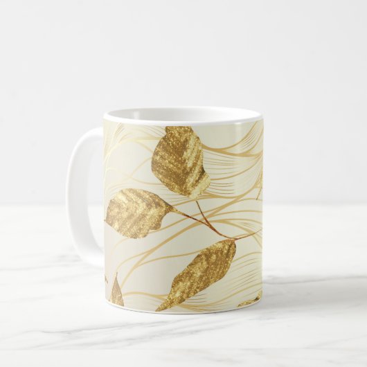 Goldenes Leaf Kaffeetasse (Vorderseite Links)