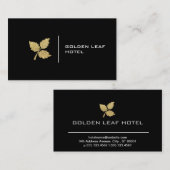 Goldenes Leaf | Luxus Visitenkarte (Vorne/Hinten)