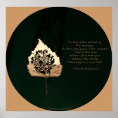 Goldenes Leaf Poster (Vorne)