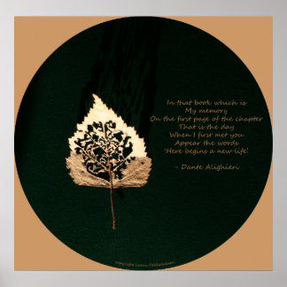 Goldenes Leaf Poster