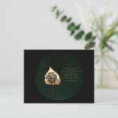 Goldenes Leaf Postkarte (Stehend Vorderseite)