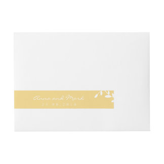 Goldenes Leaf Rundum-Adressaufkleber