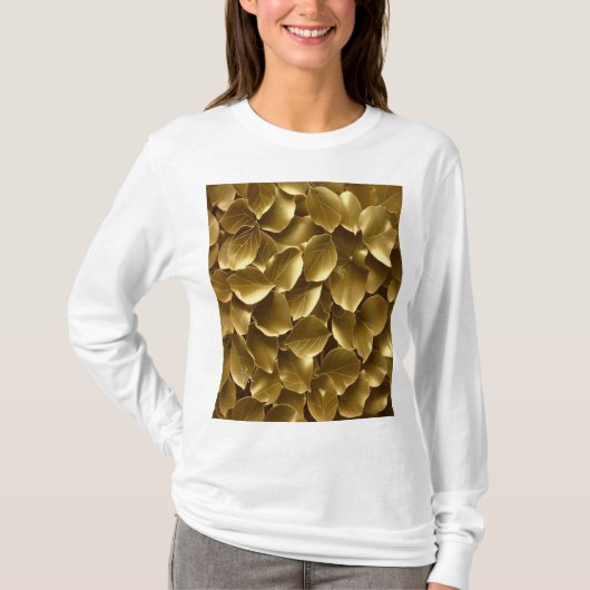 Goldenes Leaf T-Shirt (Vorderseite)
