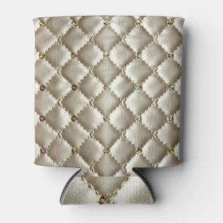 Goldenes Leder: Luxuriöse Hintergrundtextur Dosenkühler