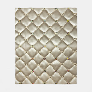 Goldenes Leder: Luxuriöse Hintergrundtextur Fleecedecke