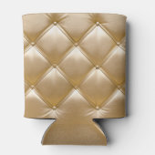 Goldenes Leder Upholsterie Dosenkühler (Rückseite)