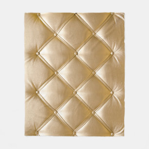 Goldenes Leder Upholsterie Fleecedecke
