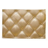 Goldenes Leder Upholsterie Kissenbezug (Rückseite)