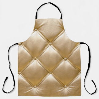 Goldenes Leder Upholsterie Schürze