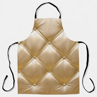 Goldenes Leder Upholsterie Schürze