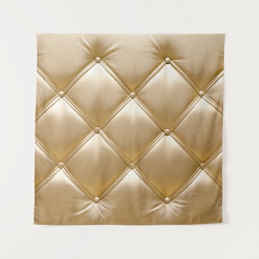 Goldenes Leder Upholsterie Wandteppich (Vorderseite)